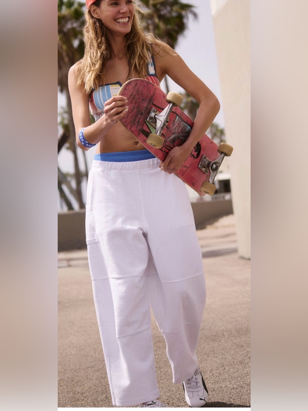 Free People Movement Score Board Barrel Pants, NWT, Small